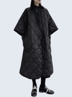 Kimono Lace Quilting padded coat