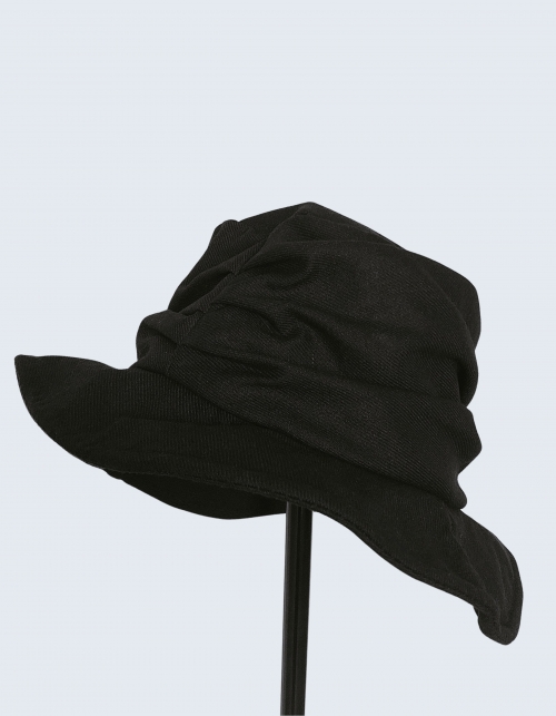 wrinkled cotton basin bucket hat