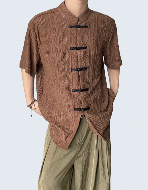 Chinese Style Buckle Shirt